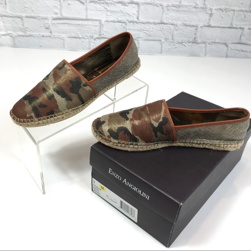 Enzo Angiolina Espadrille Austyn Camo Gold